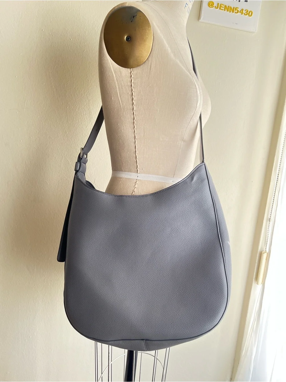 EUC Vera Bradley Gray Hobo Bag